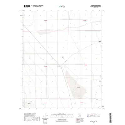 2018 Map of Silurian Lake, 2018 Print