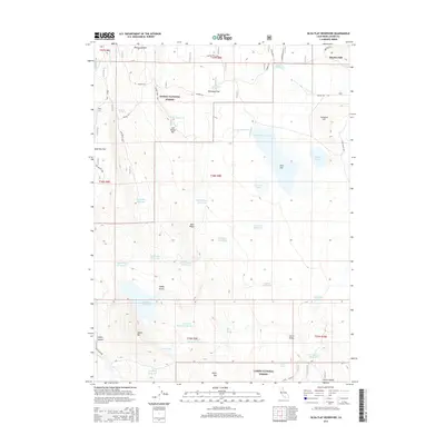 2015 Map of Silva Flat Reservoir, 2015 Print