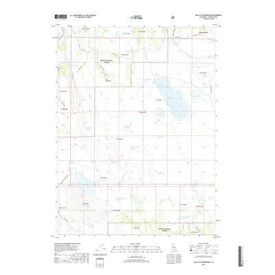 2018 Map of Silva Flat Reservoir, 2018 Print