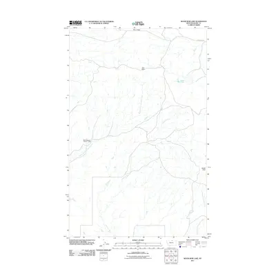 2011 Map of Silver Bow Lake, 2011 Print