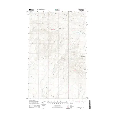 2017 Map of Silver Bow Lake, 2017 Print