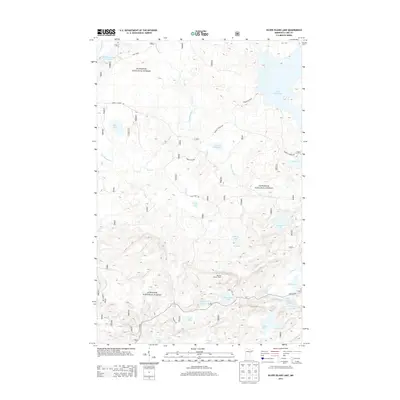 2013 Map of Silver Island Lake, 2013 Print