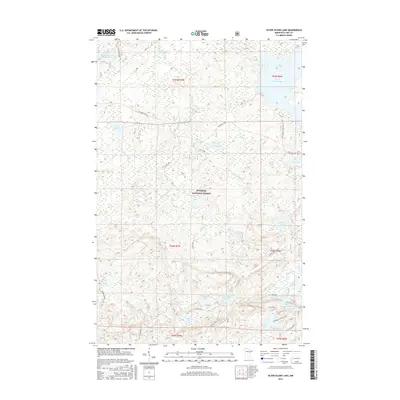 2016 Map of Silver Island Lake, 2016 Print