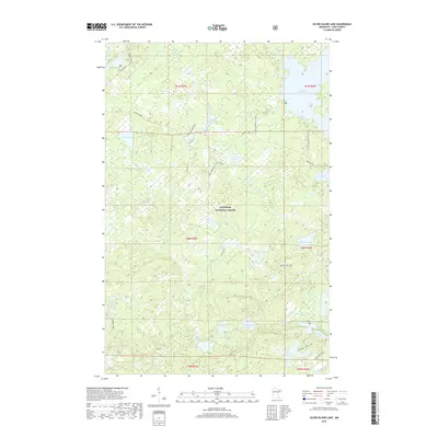 2019 Map of Silver Island Lake, 2019 Print