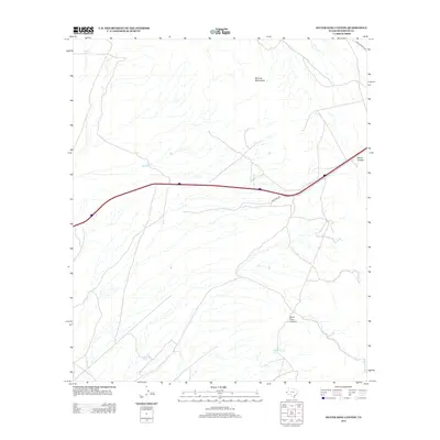 2013 Map of Silver King Canyon, 2013 Print