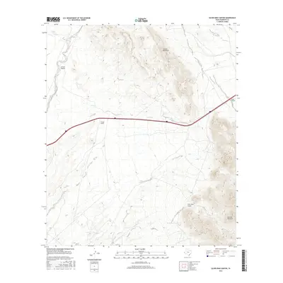 2016 Map of Silver King Canyon, 2016 Print
