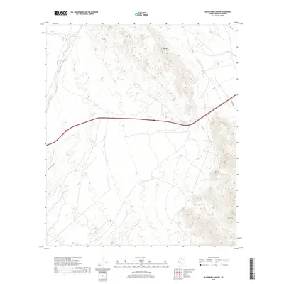 2019 Map of Silver King Canyon, 2019 Print