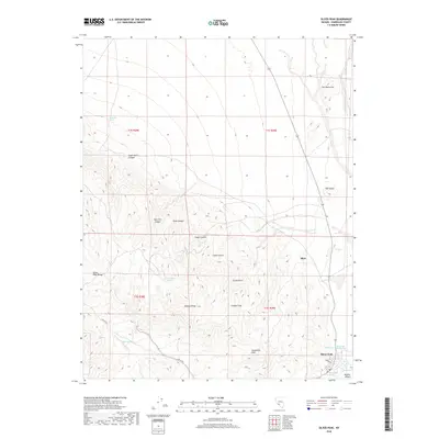 2018 Map of Silver Peak, 2018 Print