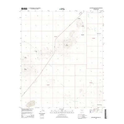2014 Map of Silver Reef Mountains, 2014 Print