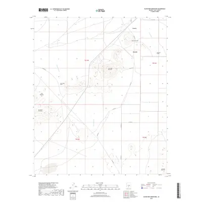 2018 Map of Silver Reef Mountains, 2018 Print