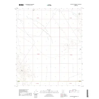 2018 Map of Silver Reef Mountains SE, 2018 Print