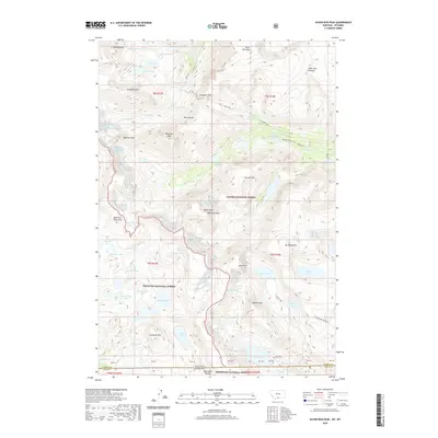 2020 Map of Silver Run Peak, 2020 Print