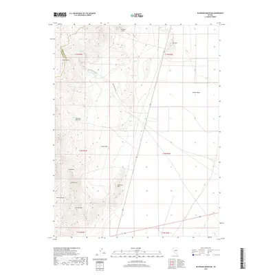 2018 Map of Silverado Mountain, 2018 Print