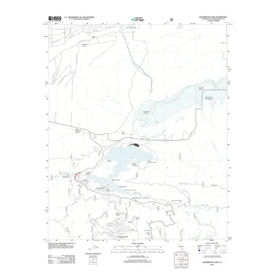 2012 Map of Silverwood Lake, 2012 Print