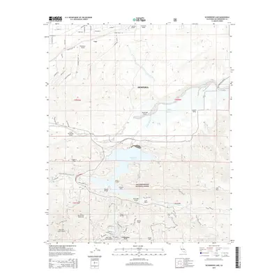 2015 Map of Silverwood Lake, 2015 Print