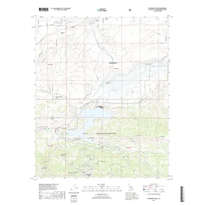 2018 Map of Silverwood Lake, 2018 Print