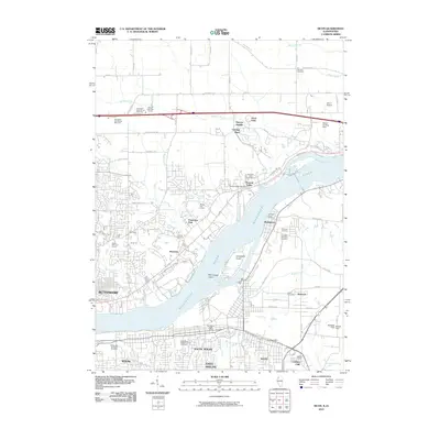 2010 Map of Silvis, 2010 Print
