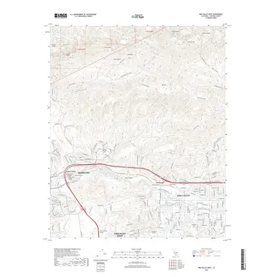 2018 Map of Simi Valley West, 2018 Print