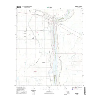 2015 Map of Simmesport, 2015 Print