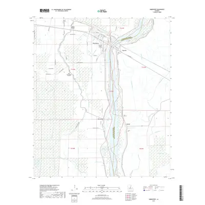 2018 Map of Simmesport, 2018 Print