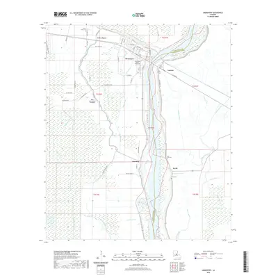2020 Map of Simmesport, 2020 Print