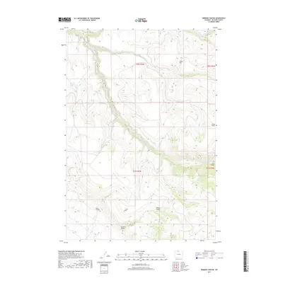 2017 Map of Simmons Canyon, 2017 Print