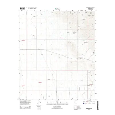 2014 Map of Simmons Peak, 2014 Print