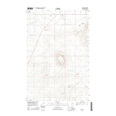2014 Map of Simms, 2014 Print