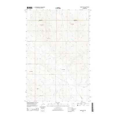2014 Map of Simons Butte, 2014 Print