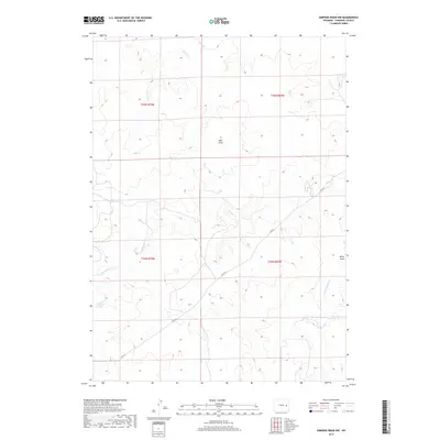 2017 Map of Simpson Draw NW, 2017 Print