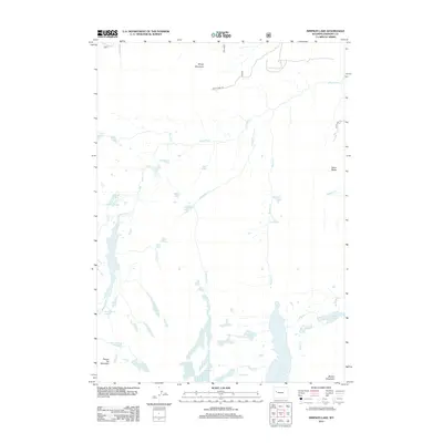 2012 Map of Simpson Lake, 2012 Print