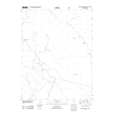2012 Map of Simpson Park Canyon, 2012 Print