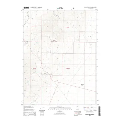2014 Map of Simpson Park Canyon, 2014 Print