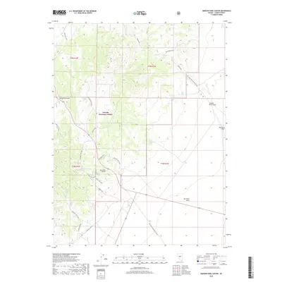 2018 Map of Simpson Park Canyon, 2018 Print