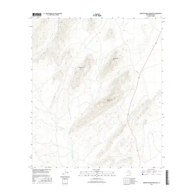 2016 Map of Simpson Springs Mountain, 2016 Print