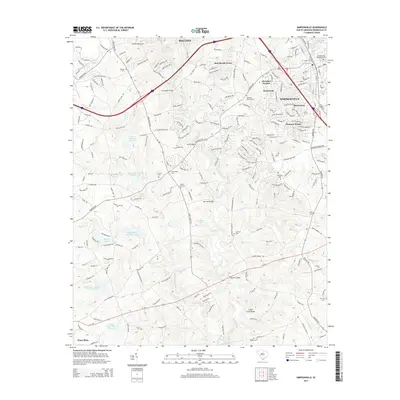 2014 Map of Simpsonville, 2014 Print