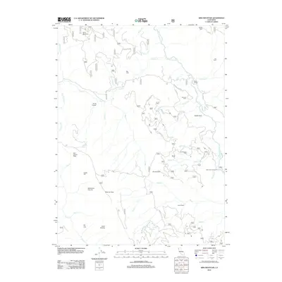 2012 Map of Sims Mountain, 2012 Print