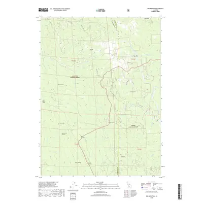 2018 Map of Sims Mountain, 2018 Print