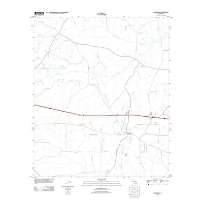 2012 Map of Simsboro, 2012 Print