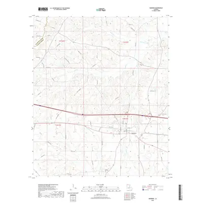 2018 Map of Simsboro, 2018 Print