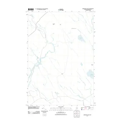 2011 Map of Simsquish Lake, 2011 Print