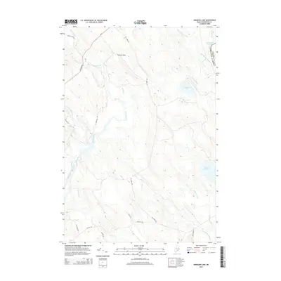 2014 Map of Simsquish Lake, 2014 Print