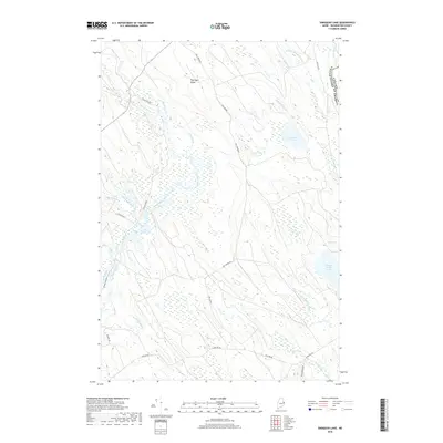 2018 Map of Simsquish Lake, 2018 Print