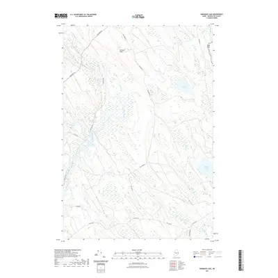 2021 Map of Simsquish Lake, 2021 Print