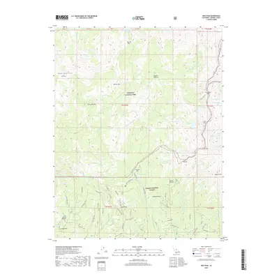 2018 Map of Sing Peak, 2018 Print