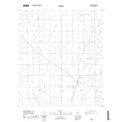 2020 Map of Singer, 2020 Print