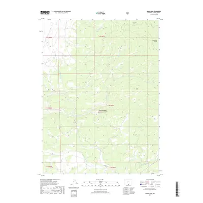 2017 Map of Singer Peak, 2017 Print