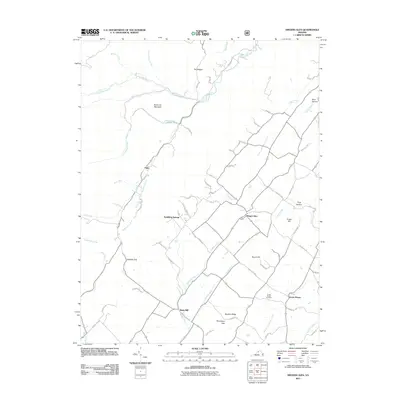 2011 Map of Singers Glen, 2011 Print