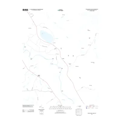 2013 Map of Singletary Lake, 2013 Print