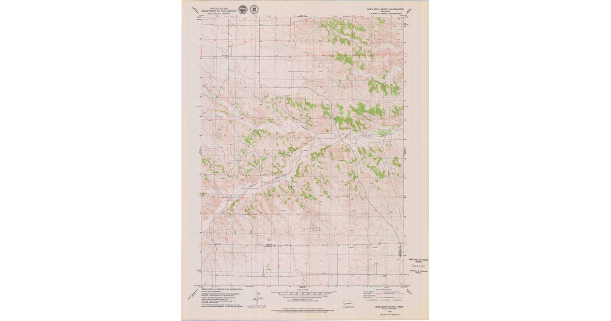 The Singleton Ranch Map 1979 Map of Singleton Ranch, Banner County, NE — High-Res | Pastmaps